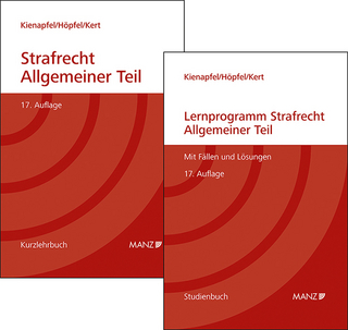 PAKET: Grundriss des Strafrechts 17. Aufl BR + Lernprogramm 17. Aufl Allgemeiner Teil - Diethelm Kienapfel; Frank Höpfel; Robert Kert