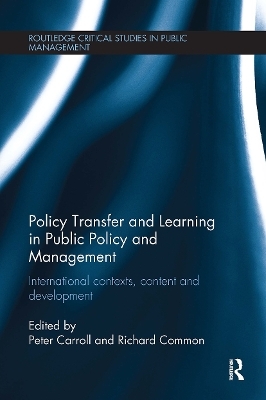 Policy Transfer and Learning in Public Policy and Management - 