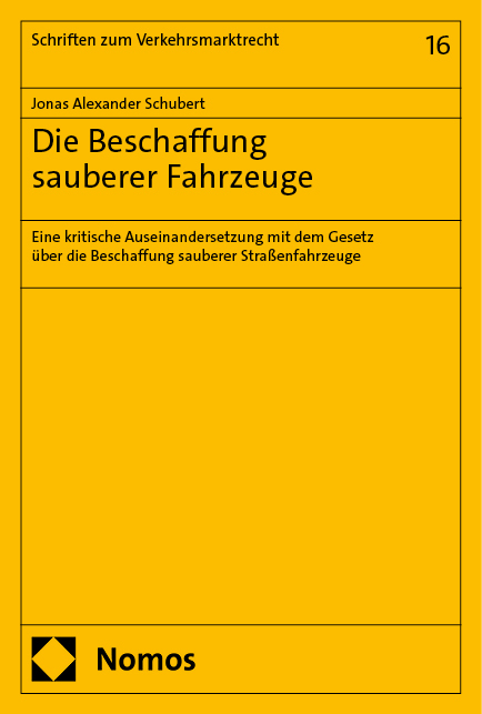 Die Beschaffung sauberer Fahrzeuge - Jonas Alexander Schubert