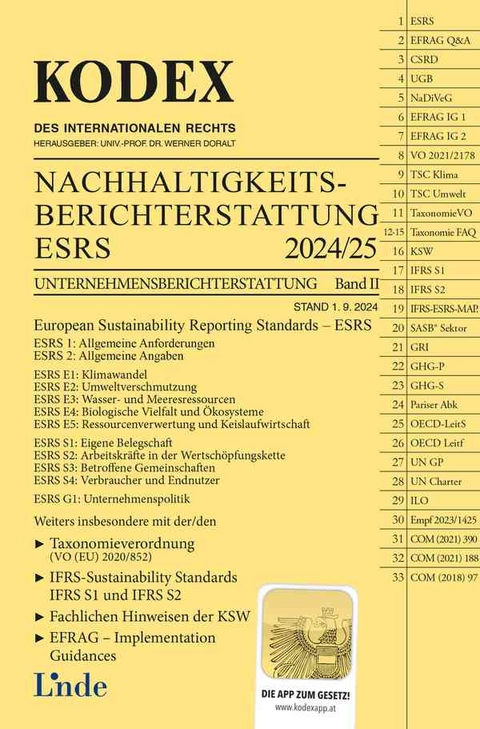 KODEX Nachhaltigkeitsberichterstattung - ESRS - Werner Gedlicka, Katharina van Bakel-Auer, Jacqueline Strakova