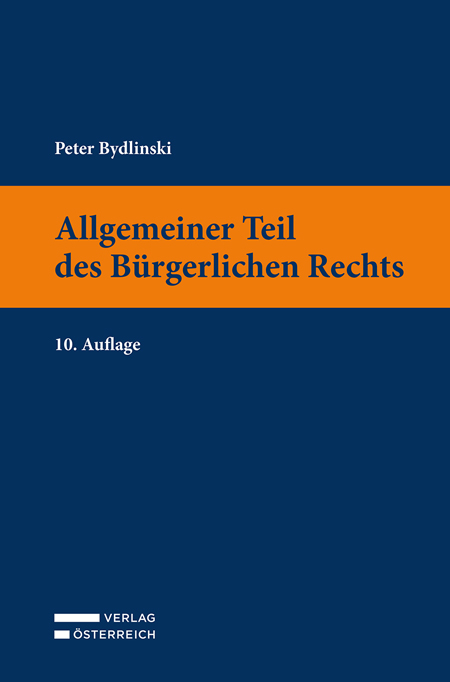 Allgemeiner Teil des Bürgerlichen Rechts - Peter Bydlinski