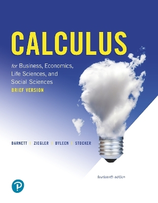 Calculus for Business, Economics, Life Sciences, and Social Sciences, Brief Version - Raymond Barnett, Michael Ziegler, Karl Byleen, Christopher Stocker