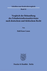 Vergleich der Behandlung des Erlaubnistatbestandsirrtums nach deutschem und türkischem Recht - Halil Kaan Canan