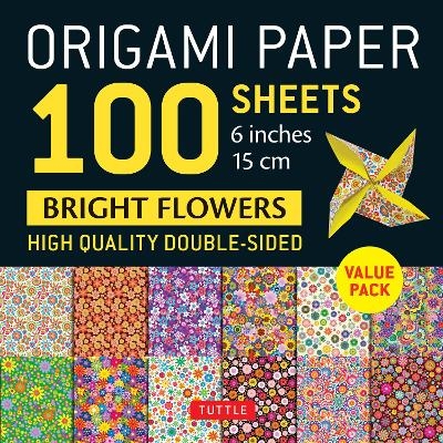 Origami Paper 100 Sheets Bright Flowers 6" (15 cm) - 