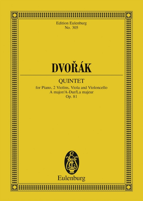 Quintet A major - Antonín Dvořák