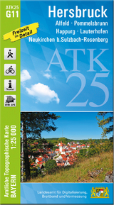 ATK25-G11 Hersbruck (Amtliche Topographische Karte 1:25000) - 