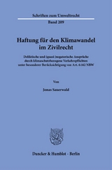 Haftung für den Klimawandel im Zivilrecht - Jonas Sauerwald