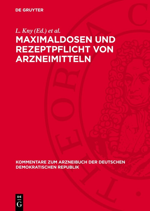 Maximaldosen und Rezeptpflicht von Arzneimitteln - 