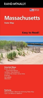 Rand McNally Easy to Read: Massachusetts State Map -  Rand McNally