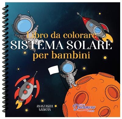 Libro da colorare sistema solare per bambini - Young Dreamers Press