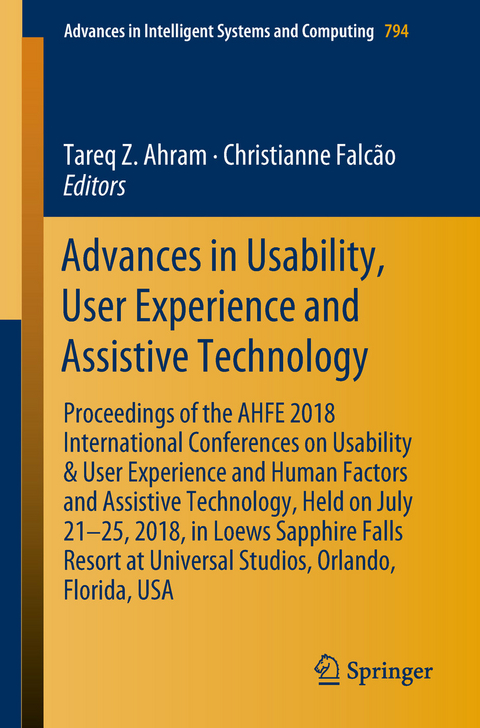 Advances in Usability, User Experience and Assistive Technology - 