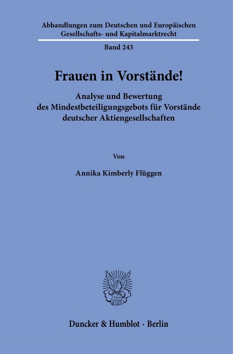 Frauen in Vorstände! - Annika Kimberly Flüggen