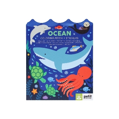 Ocean Coloring Book + Stickers -  Petit Collage