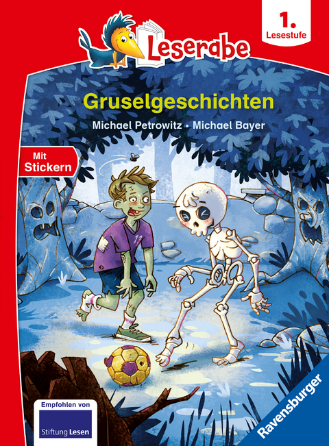 Gruselgeschichten - lesen lernen mit dem Leseraben - Erstlesebuch - Kinderbuch ab 6 Jahren - Lesenlernen 1. Klasse Jungen und Mädchen (Leserabe 1. Klasse) - Michael Petrowitz