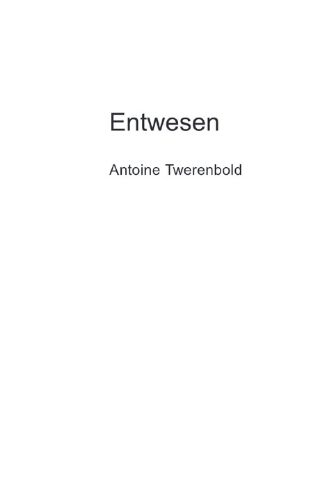 Entwesen - Antoine Twerenbold