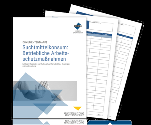 Dokumentenmappe Suchtmittelkonsum: Betriebliche Arbeitsschutzmaßnahmen - Maria Dimartino, Kim Kleinert, Christine Lendt