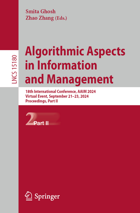 Algorithmic Aspects in Information and Management - 