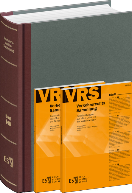 Verkehrsrechts-Sammlung (VRS). Entscheidungen aus allen Gebieten des Verkehrsrechts / Verkehrsrechts-Sammlung (VRS) Band 146 - 