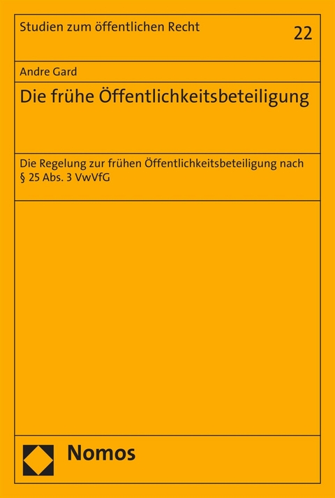 Die frühe Öffentlichkeitsbeteiligung - Andre Gard