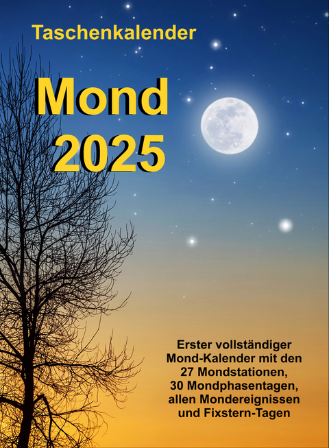 Taschenkalender Mond 2025 - Andreas Bunkahle