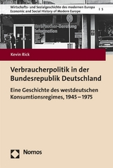 Verbraucherpolitik in der Bundesrepublik Deutschland - Kevin Rick