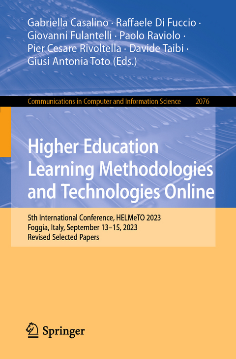 Higher Education Learning Methodologies and Technologies Online - 