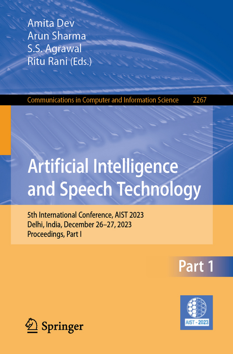 Artificial Intelligence and Speech Technology - 