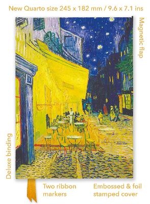 Vincent van Gogh: Café Terrace (Foiled Quarto Journal) - 