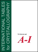 International Tables for Crystallography, 10 Volume Set - Brock, C. P.