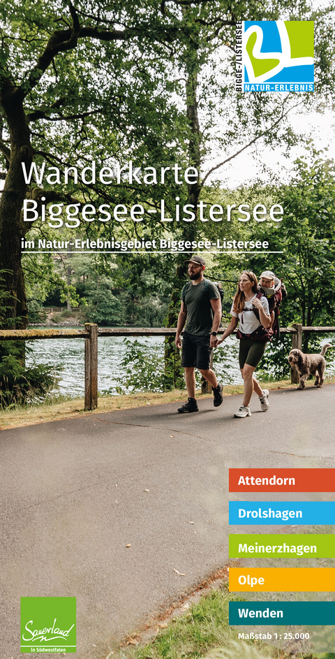 Wanderkarte Biggesee-Listersee