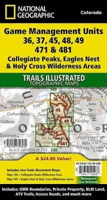 Collegiate Peaks, Eagles Nest, and Holy Cross Wilderness Areas GMU [Map Pack Bundle] - National Geographic Maps