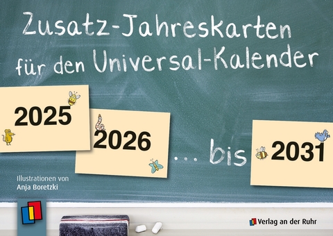 Zusatz-Jahreskarten 2025 - 2031 für den Universal-Kalender