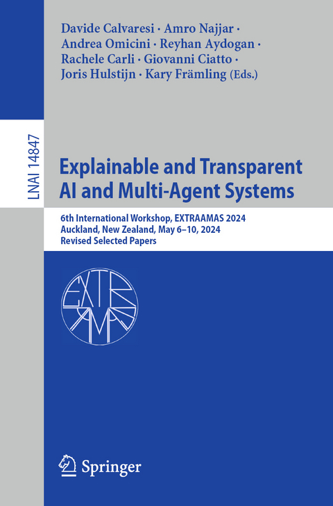 Explainable and Transparent AI and Multi-Agent Systems - 