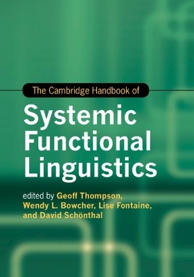 The Cambridge Handbook of Systemic Functional Linguistics - 