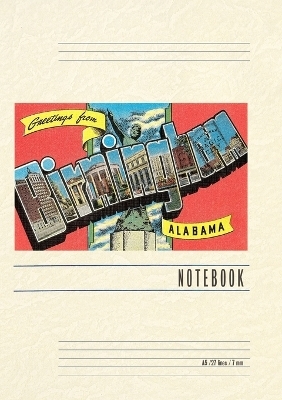 Vintage Lined Notebook Greetings from Birmingham