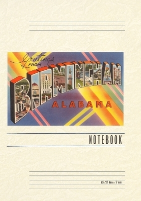 Vintage Lined Notebook Greetings from Birmingham