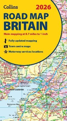 2026 Collins Road Map of Britain -  Collins Maps