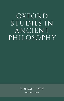 Oxford Studies in Ancient Philosophy, Volume 64 - 