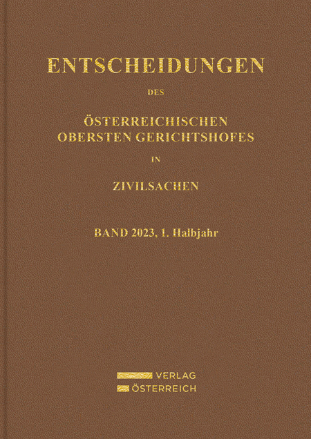 Entscheidungen des Obersten Gerichtshofes in Zivilsachen