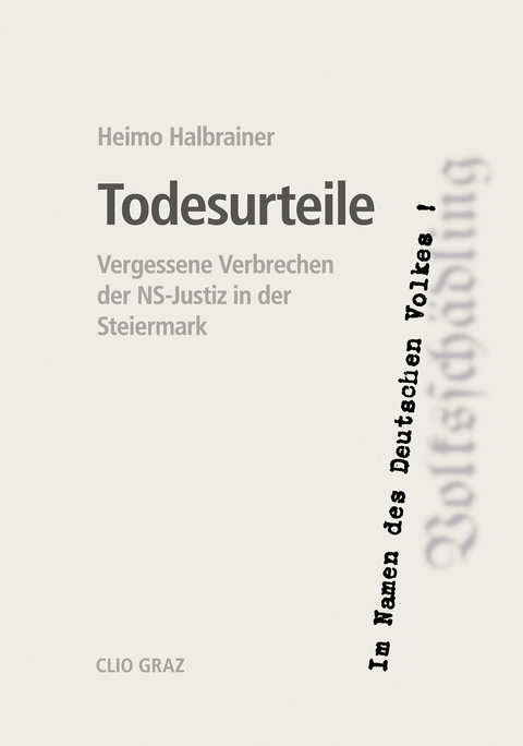 Todesurteile - Heimo Halbrainer