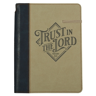 Journal Classic W/Elastic & Pen Holder Trust in the Lord Prov. 3:5 - 