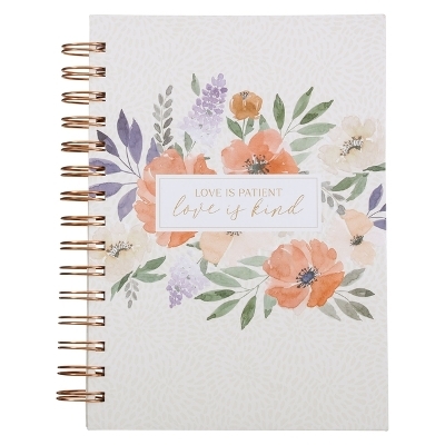 Journal Wirebound Ivory Love Is Patient Love Is Kind - 