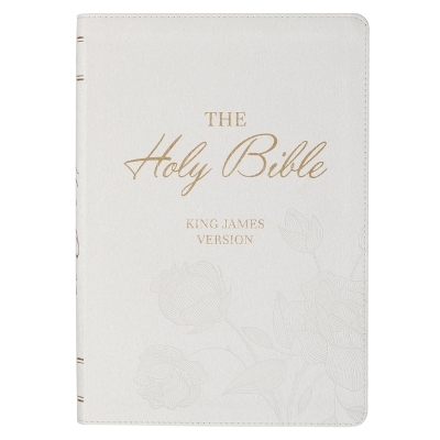 KJV Bible Super Giant Print Faux Leather White - 