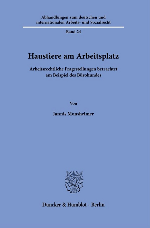 Haustiere am Arbeitsplatz - Jannis Monsheimer