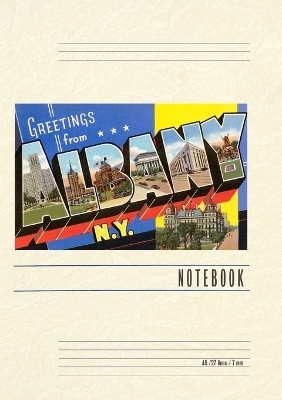 Vintage Lined Notebook Greetings from Albany, New York