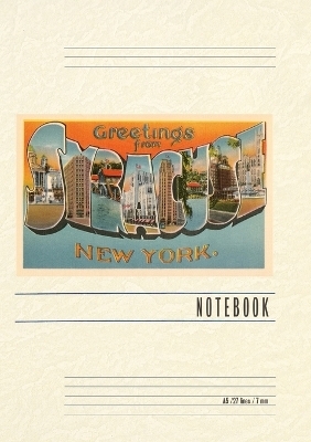 Vintage Lined Notebook Greetings from Syracuse, New York