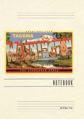 Vintage Lined Notebook Greetings from Tacoma