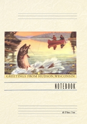 Vintage Lined Notebook Greetings from Hudson