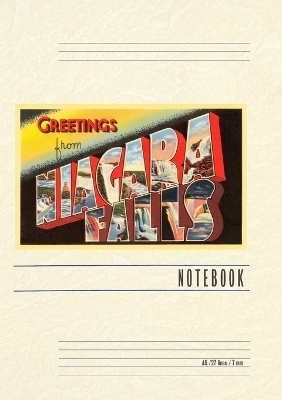 Vintage Lined Notebook Greetings from Niagara Falls, New York