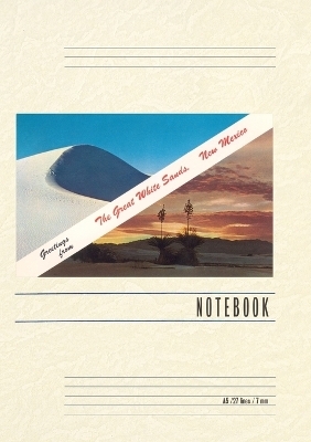 Vintage Lined Notebook Greetings from White Sands, New Mexico